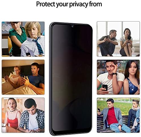 [2 pakiranja] Zaštitna folija za ekran Galaxy A50 A30 A20 Privacy, [Update] Protušpijunski антибликовая film od ruba do ruba punu pokrivenost
