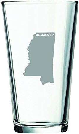 Čaša od pinte od 16 unci-shema države Mississippi-shema države Mississippi