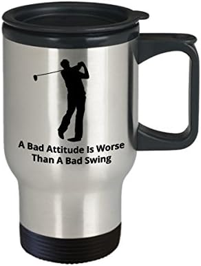 Golf kava Putnička šalica najbolje smiješne jedinstvene golferske osobe čaj čaj savršena ideja za muškarce žene loš stav je gori od