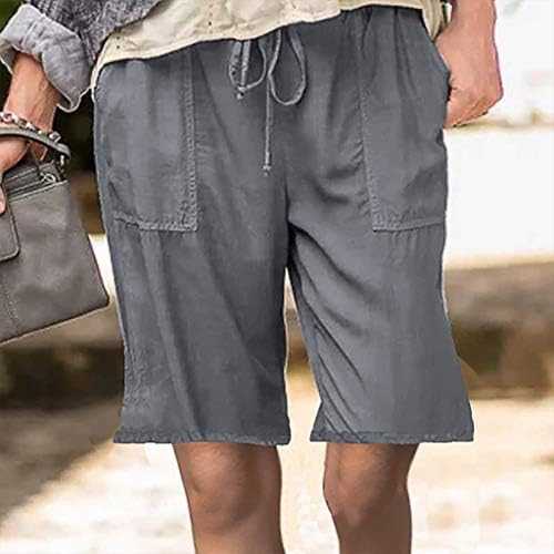 Ljetne kratke hlače za žene casual salon udobna solidna plaža kratki kratke hlače vrećice s visokim strukom kratke hlače tenis golf