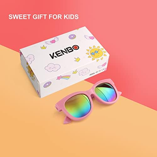 Dječje sunčane naočale za djevojčice s UV zaštitom, sunčane naočale za malu djecu s futrolom za naočale s jednorogom na ručki