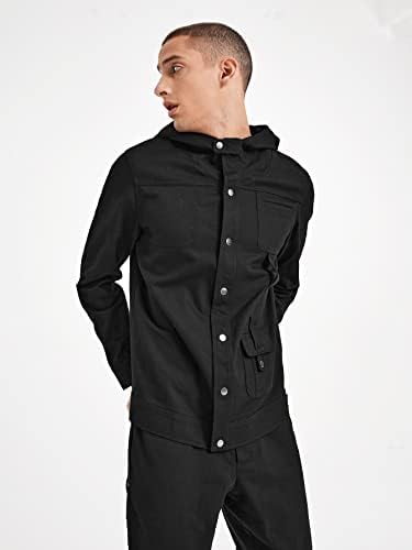 Xinbalove jakne za muškarce Pocket Pojedinosti jakna s kapuljačom