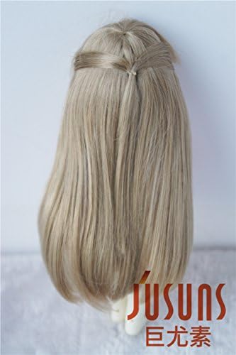 Jd088 4-5 '' 11-13cm smeđa duga kosa s leđa pletenica bjd lutka perika 1/12 bjd lovecick pribor za lutke