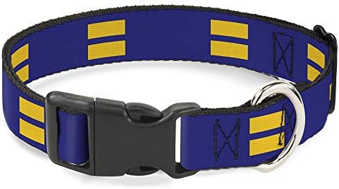 Mačja ogrlica s razbijenom zastavom jednakosti Plava Žuta širine 6 do 9 inča 0,5 inča