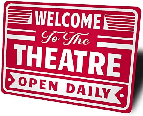 Dobrodošli u kazališni znak, Custom Theatre Sign, Kazališni poklon, Poklon kina, filmski znak, Znak za kućno kino, Poklon za kućno