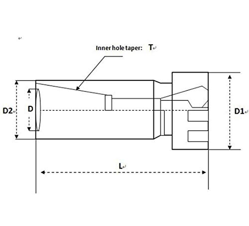 Bench Drill Collet Chuck ER20A 10 mm alat za ekstenziju motora C25-ER20-50L 10 mm tokarilica CNC CNC