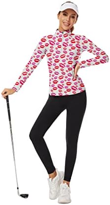 Ženska golf košulja dugi rukav 1/4 majice s zip pulover teniske košulje trčanja planinarskih vrhova