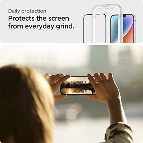 Zaštitna folija za zaslon od kaljenog stakla Spigen [GlasTR AlignMaster] je dizajniran za iPhone 14 Plus / iPhone 13 Pro Max - Zaštita