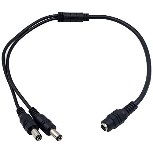 Duttek CCTV kabel za razdjelnik napajanja, DC 5.5x2.1 mm 1 ženki do 2 mužjaka kabela za razdjelnik 2 načina DC kabela za napajanje