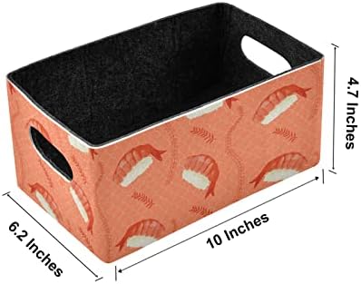 Sklopive kutije za odlaganje ljuske škampa Kataku 2 pakiranja sklopiva košara za pohranu od filca kutije za organizatore spremnici