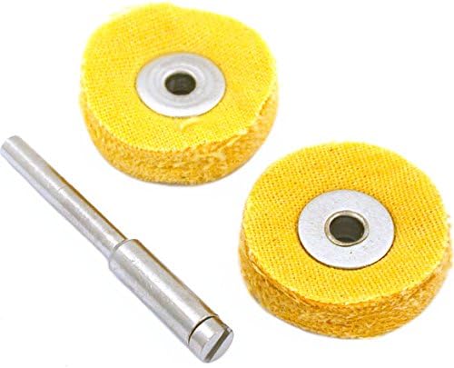 2 Žuti kotači od pamučnog kotača draguljara rotacijski alati