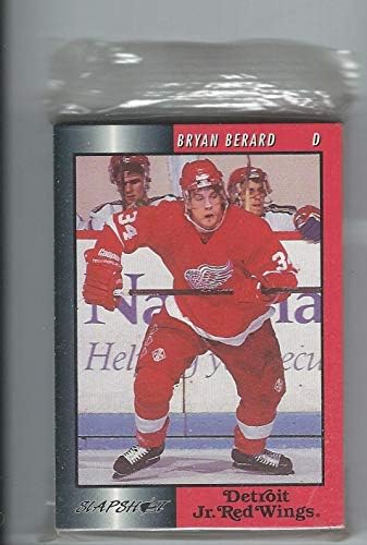 1990 -ih Detroit Junior Red Wings Team izdao je karticu Bryan Berard Sean Haggerty - Kartice za hokej na ploči