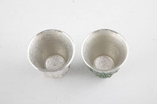 Iwakiri Bishudo br. 97, 110-1 Satsuma Tinner, Kiriko Cup, set od 2, bijela boja, promjer 2,0 x visina 2,2 inča, 1,5 fl oz