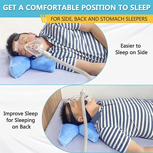 ZELEN CPAP jastuk za bočni spavači CPAP Nazalni jastuci bočni spavanje CPAP Maska jastuk za udobnost za spavanje u želucu CPAP jastuk