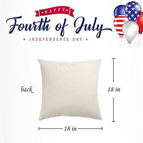 4. srpnja ukrasi za jastuk pokriva Dan neovisnosti set od 4 18x18 Neka sloboda zvoni Dan sjećanja Patriotska američka zastava za bacanje
