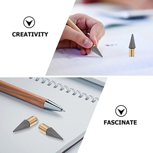 OpeRitacx zauvijek olovka 20pcs grafitne grickalice Metal bez tinte zamjene olovke za olovke za vječni olovka Zamjenjiva punjenja za