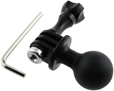 E-izvanredni adapter za montiranje 1set od 25 mm/1inch crni kuglični spoj Adapter za nosač glave s vijkom palca i šesterokutni ključ