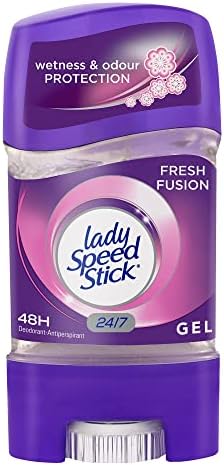 Lady Speed ​​Stick Nevidljivi dezodoranski gel za suhu snagu, svježa fuzija - 2,3 unce