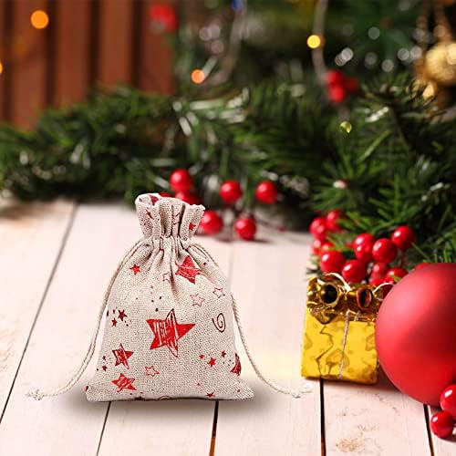 Dbylxmn ispod kreveta tanko skladištenje džep džep božićne slatkiše za skladištenje pamučne torbe za crtanje lanene vrećice za odlaganje