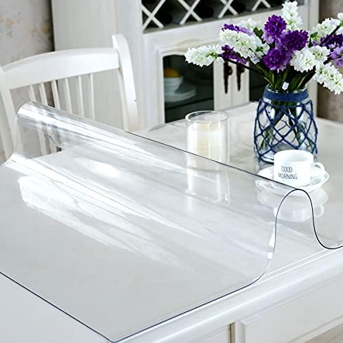 Royhom Clear Table Poklopac Zaštitnik debljine 2 mm debljine 72 x 40 inča Protector za čišćenje stola za blagovaonicu, plastični poklopac