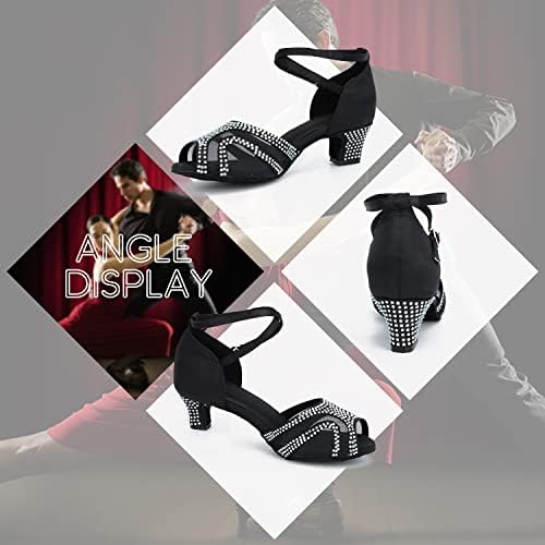 Fukzte ženske plesne cipele za plesne cipele za društvenu salsu latino plesna haljina cipele ženske cipele otvorenih nožnih prstiju