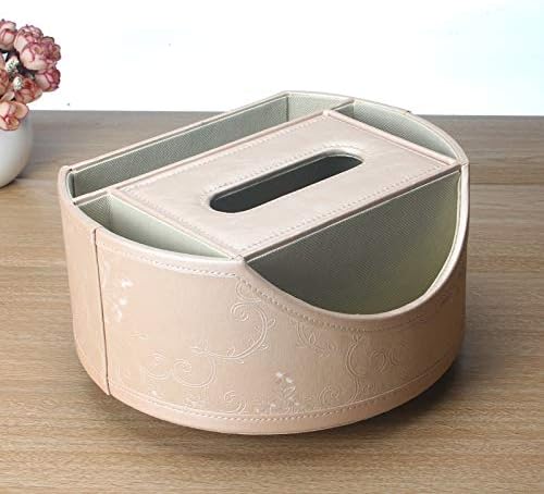 Anncus Creative Fashion 360 stupnjeva rotirajuća kožna kutija za odlaganje radne površine Okrugla kutija za tkivo -