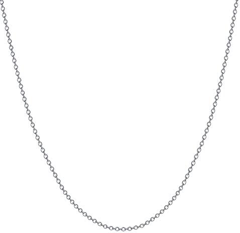 Ogrlica od lanca Od 925 srebra od 1 mm 1,5 mm, jednodijelna Talijanska kopča za kandže jastoga bez nikla, 14-30 inča