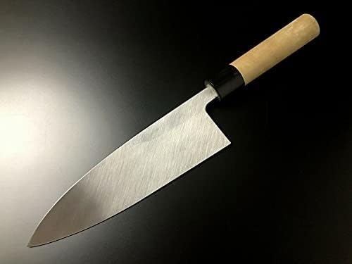 Japanski nož Aritsugu Chef Deba White Steel 255 mm 10,03 Magnolia Personalizirajte ime