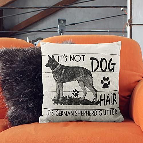 M-qizi to nije pseća kosa, to je njemački ovčar, blještavicu za bacanje jastuka, pokloni za ljubitelje pasa, pokloni ljubitelja pastira