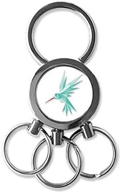 Geometrijska ptica origi uzorak od nehrđajućeg čelika metalni lanac ključa prstena za ključeve ključa za ključeve poklon za isječak