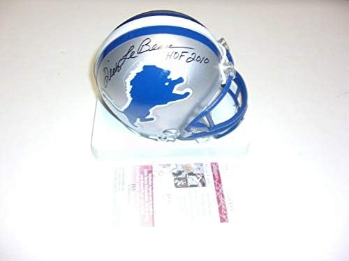 Dick Lebeau, Ohio, Detroit Lions, Hof 2010 Mini kaciga s autogramom MB / a-NFL mini kacige s autogramom