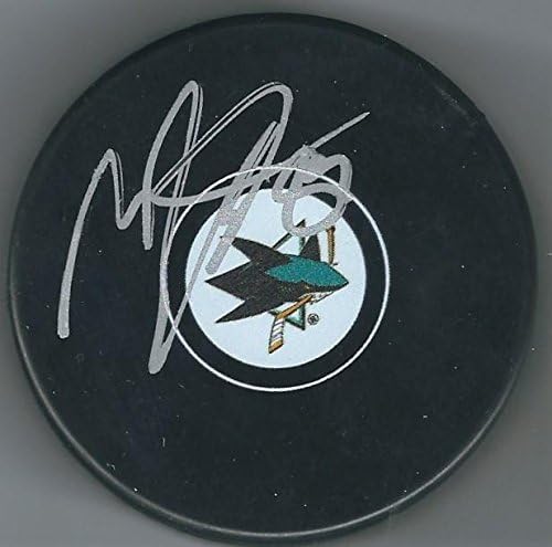Hokejaški pak San Jose Sharks s autogramom Mikkela BEDKERA-NHL Pakovi s autogramima