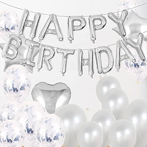 Slatki ukrasi za 50. rođendan zabave, srebrni broj 50 baloni, 50. folija Mylar Balloons lateks balonski ukras, sjajni pokloni za 50.