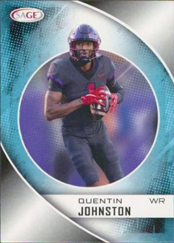 2023. Sage Low Series 63 Quentin Johnston RC Rookie Tcu Horned Frogs Football Trading Card
