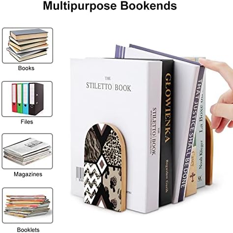 Knjige završava knjige na policama za pohranu knjiga teški neklizajući drveni ukrasni čepovi za knjige za kućni ured