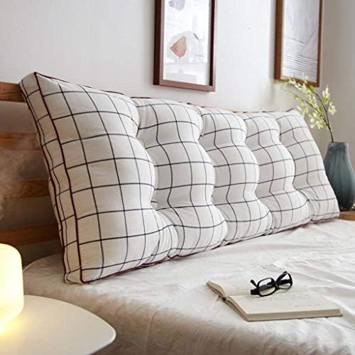 Wyfdc veliki jastuk za čitanje uklonjivi kreveti za leđa kauč kauč tapecirani uzglavlje mekog tatami dvostruki lumbalni potporni jastuk)