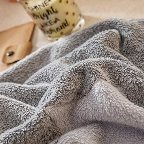 Liudingding Coral Fleece pokrivač prekrivač Zimski flanel listovi Nap pokrivač Student spavaonice siva mala pokrivač