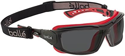 Bolle Sigurnost Ultim8 Ultimate naočale s dimnom lećom, crna/crvena, dim, jedna veličina