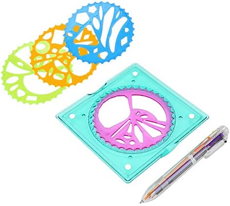 ; Dječji plastični predložak za crtanje Geometrijski ravnalo spiralni alat za crtanje umjetnička Igračka Dječji uredski materijal Geometrijski