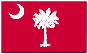 3'x5 'Red Južna Karolina zastava 3 x 5
