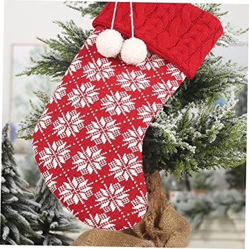 Amosfun punjena čarapa za djecu ukrasi za rođenje za djecu 3 PCS Slatke božićne čarape božićno drvce čarape božićni slatkiš punilo