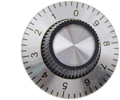 10pc Potenciometer Metal Gumb Ljestvica s kotačićem za 6 mm okretna kapa osovine 0-9 skala