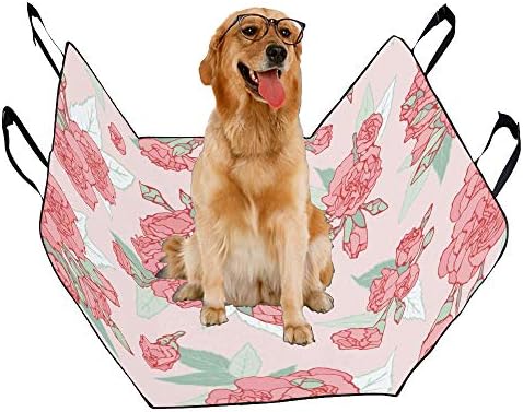 Navlaka za pseće sjedalo za pse za pse prilagođeni dizajn poklon stil cvijeće Retro tisak navlake za autosjedalice za pse vodootporne