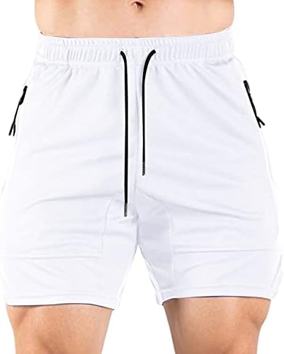 Obloženi trening kratke hlače muške sportske fitness i trčanje lagane mrežice za prozračnu brzinu hlača s grafičkim kratkim hlačama