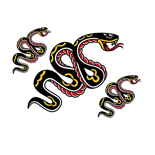 Sanerlian Dragon Snake Privremena naljepnica za tetoviranje vodootporna odraslih muškaraca Žene na ramenu ART ART 15X11CM SET od 4