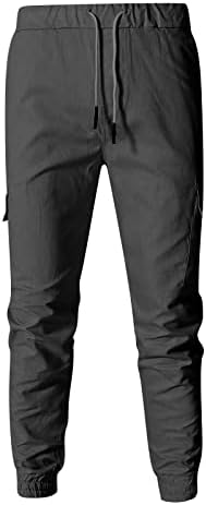 Muški modni zgodni izvlačenje s više džepa na otvorenom za jogger hlače Opušteni fit atletski teretni trenerice