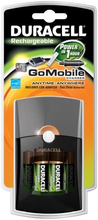 Duracell Go Mobile Mobile Charger/Rechargeble/Uključuje adapter za automobil i 2 AA/2 AAA unaprijed, punjive baterije