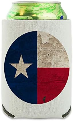Rustikalni texas državna zastava nevolje u SAD -u može hladiti - pij zagrljaj rukav zagrljaj koji se može srušiti izolator - pića izolirani