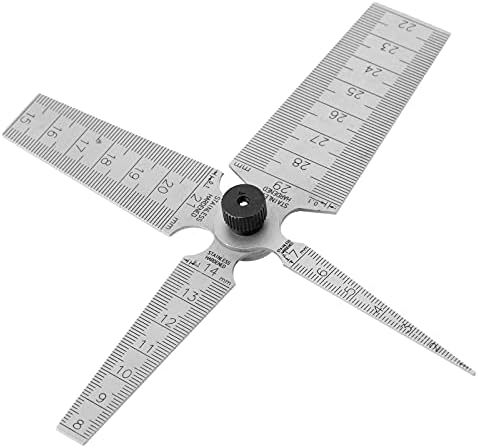 Čelični metrički mjerač konusa 0-29 mm ljestvica otvora blende 4 u 1 mjerni alati