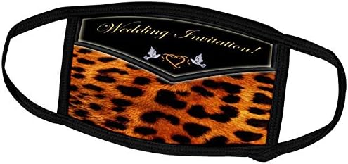 3Drose Edmond Hogge Jr Wedding - Leopardov poziv za vjenčanje - pokrivači za lice